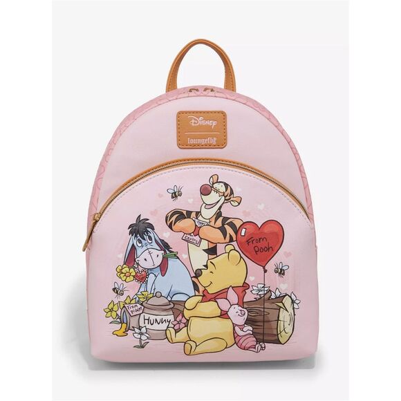 Loungefly Disney Winnie The Pooh Valentine's Day Mini Backpack - Picture 2 of 5